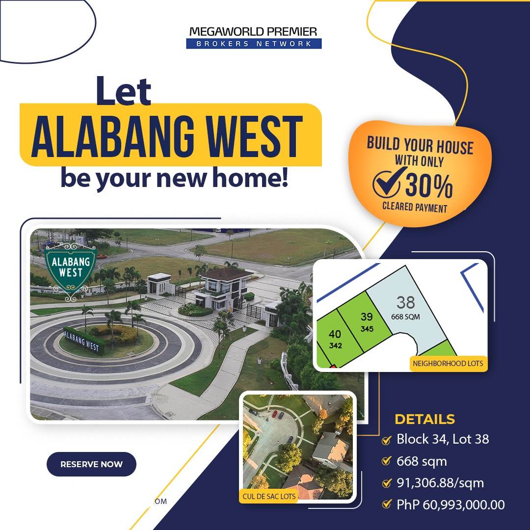 Lot For Sale at Alabang West across Ayala Alabang